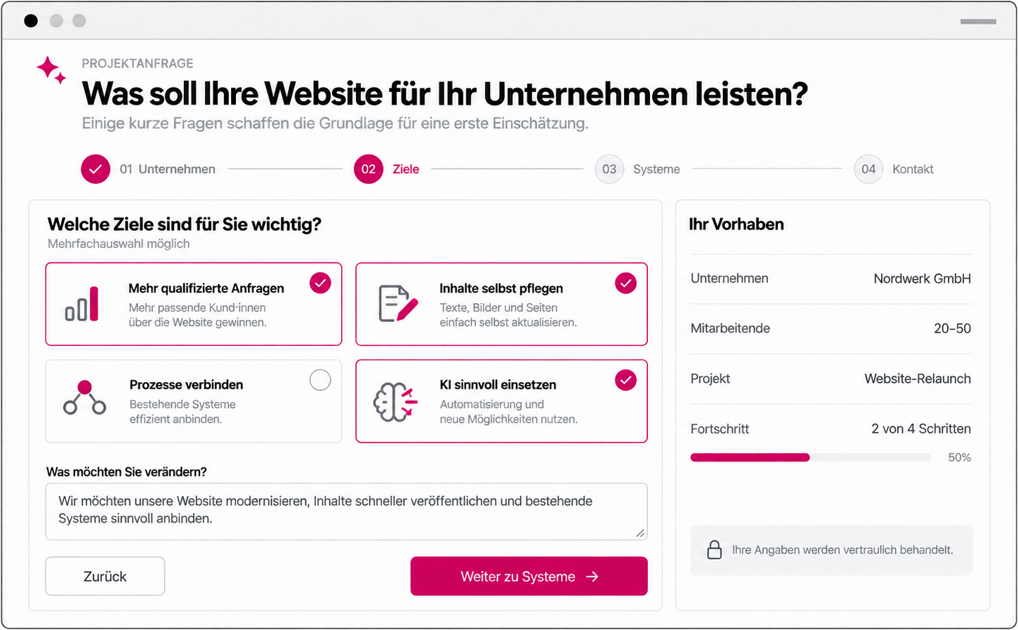 Beispiel: Lead-Systeme